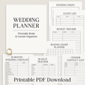 Wedding Planner Kit – Printable Bride & Groom Organizer